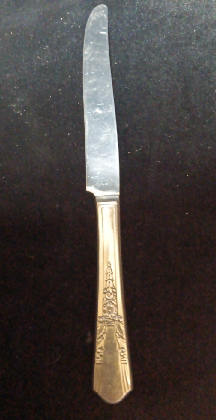 8 Jasmine Flatware Dinner Knives Simeon L. and George H. Rogers Company 1939