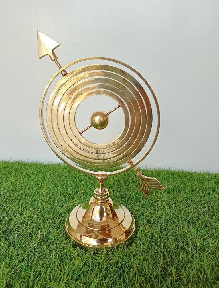 Beautiful Golden Shiny Brass Finish Armillary Astrology Collectible Desk Decor