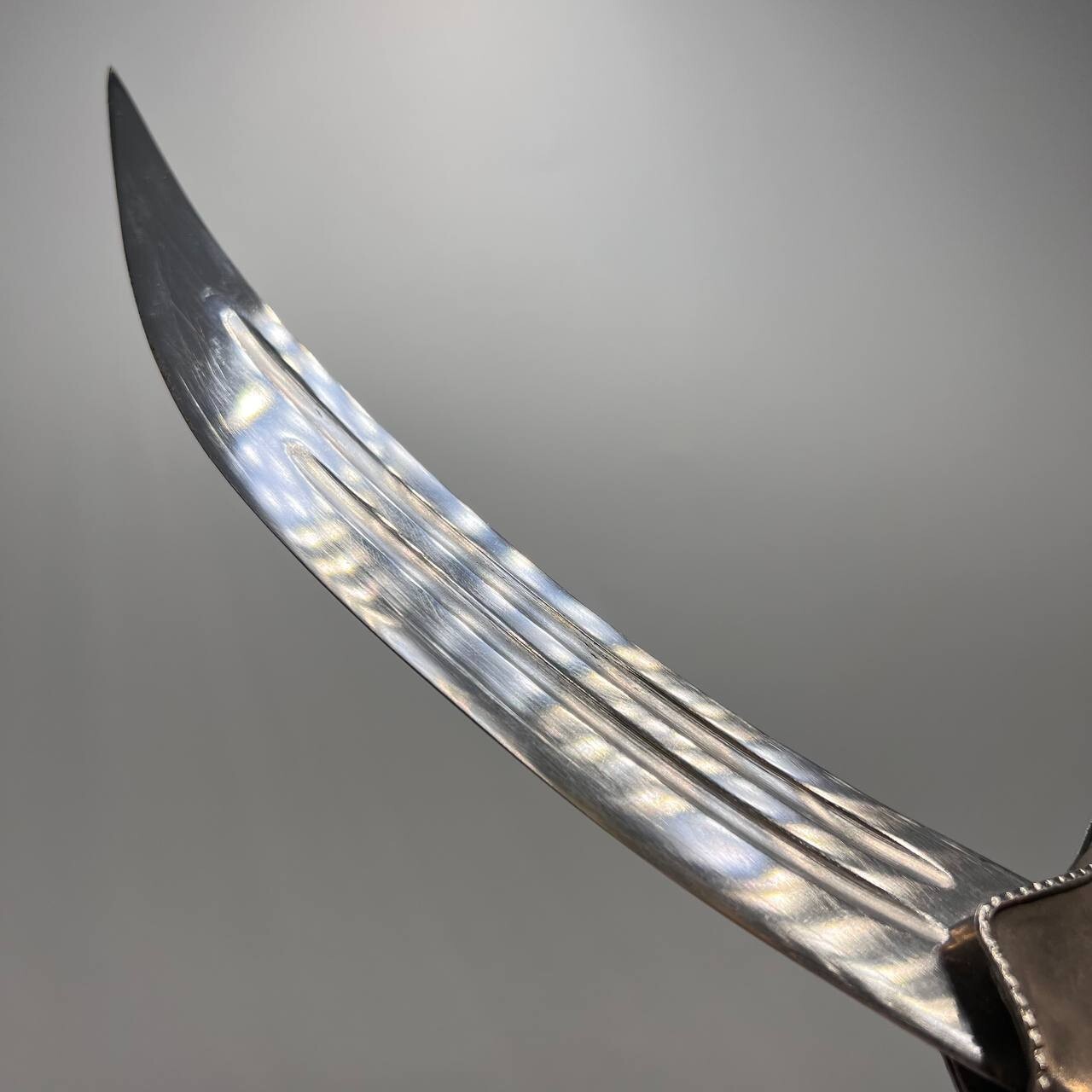 Vintage Eastern Islamic Decorative Dagger Sword Blade Filigree Metal Souvenir