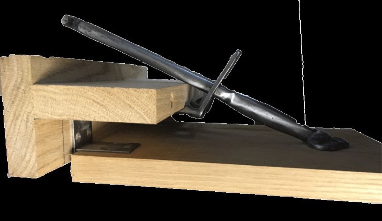 Iron Drop Leaf Table Support 3 PIECE SET Pleukharp fork bar hook table dining ki