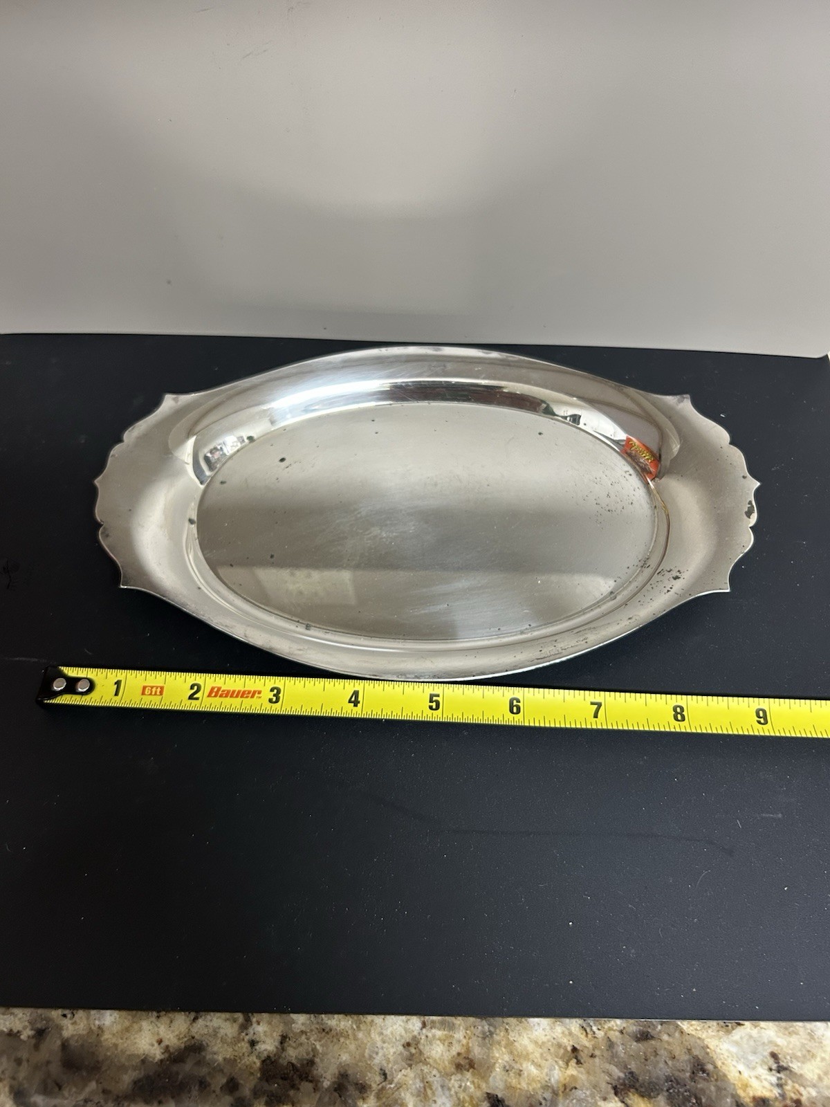 Vintage International Silver Company Scalloped Edge Candy Tray #729