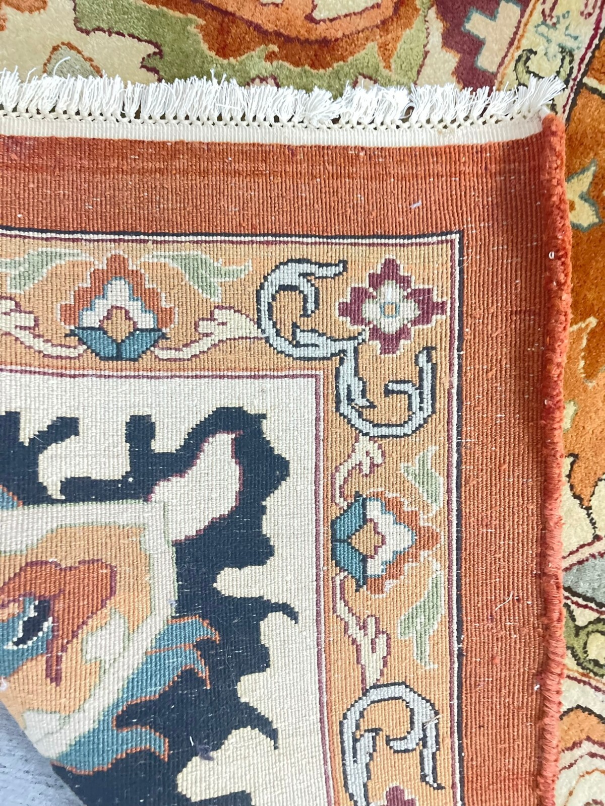 VINTAGE AGRA PATTERN HIGH QUALITY VERY DECORATIVE ORIENTAL RUG WOOL 10′ X 14′