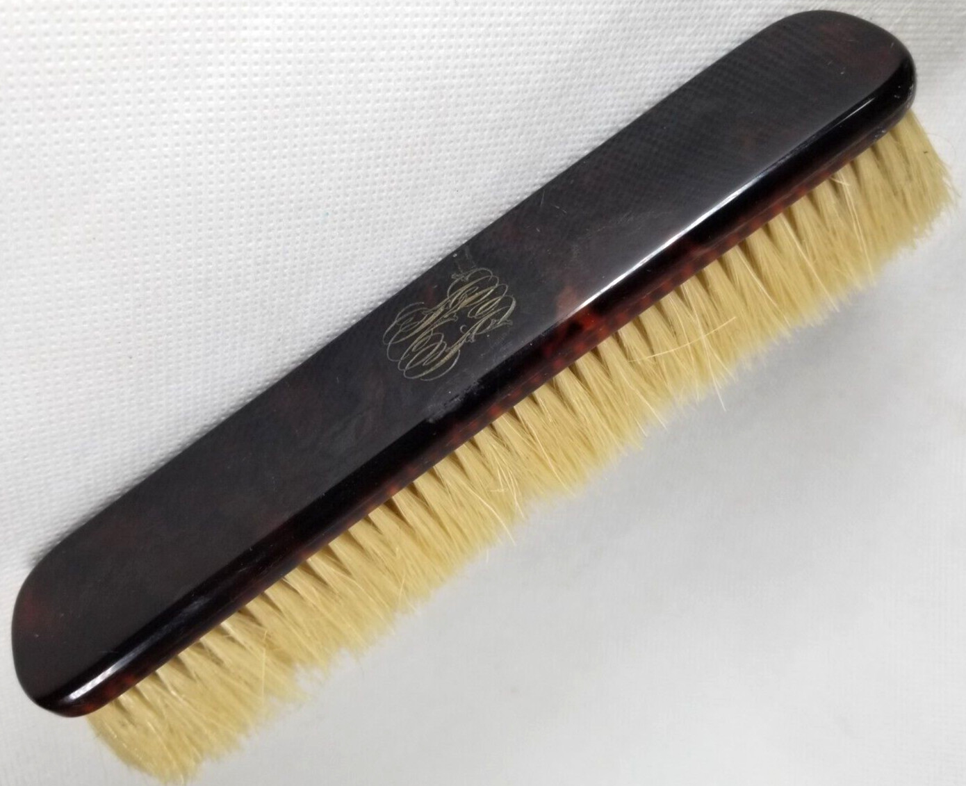 Continental European Victorian Monogrammed Boulle Clothes Brush 19th century