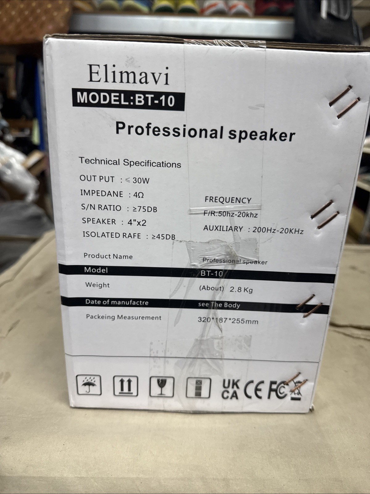 Passive Bookshelf Speakers, Stereo Speakers for Record Player/Computer/Tv, One P