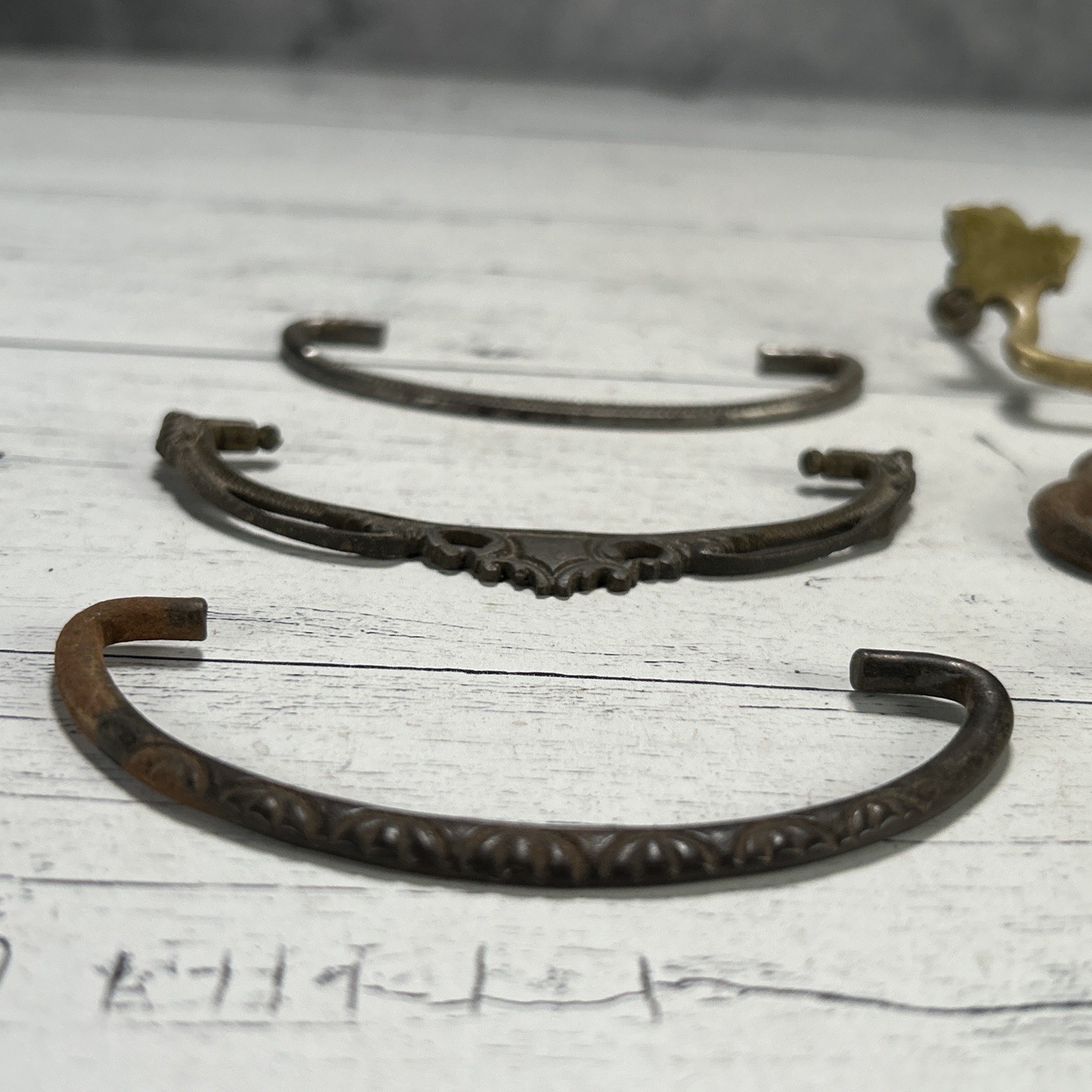 Antique Drawer Pull Bails Lot Brass Cast Iron Steel Victorian Eastlake Assorted