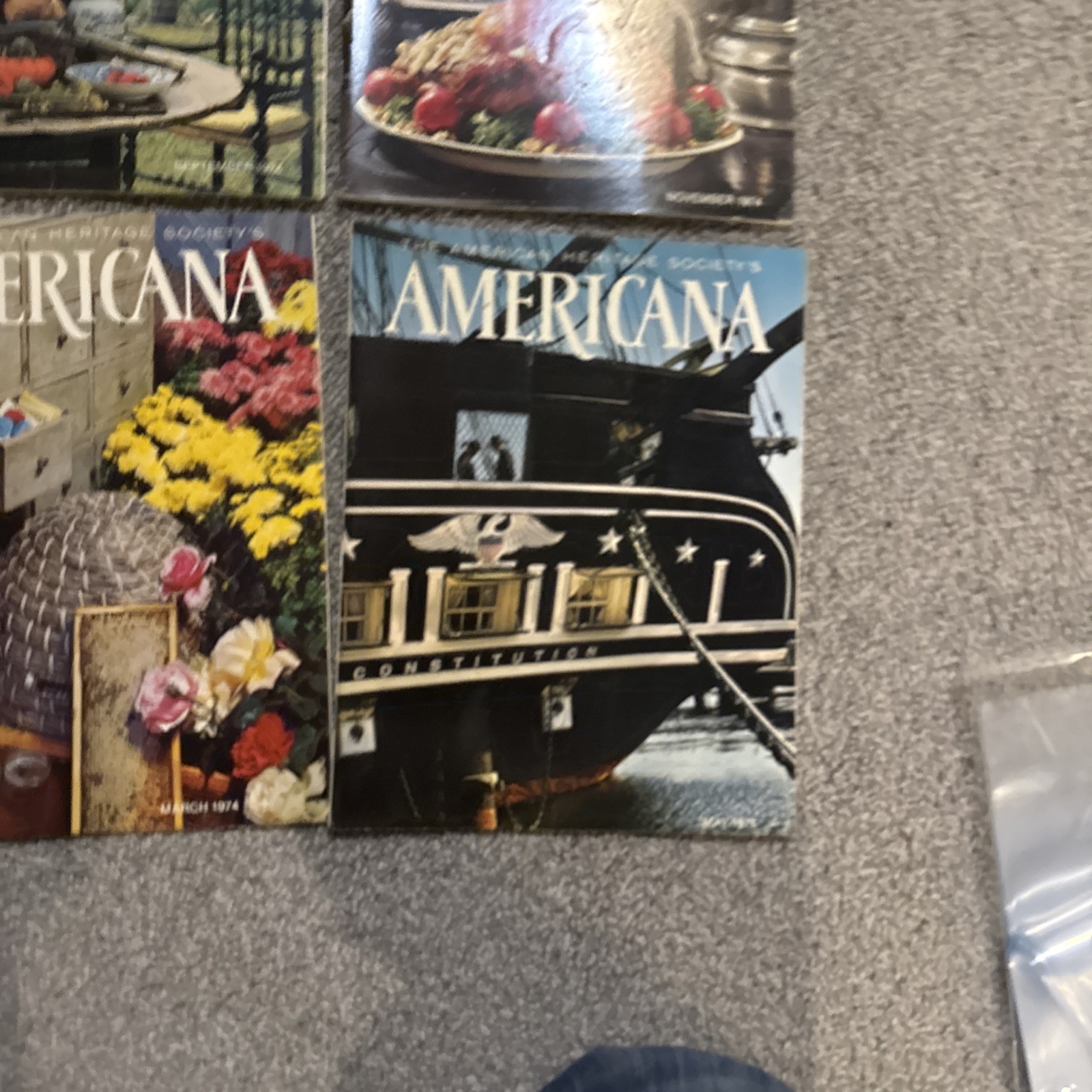 Lot Of 6 Americana Magazine 1974 Vintage