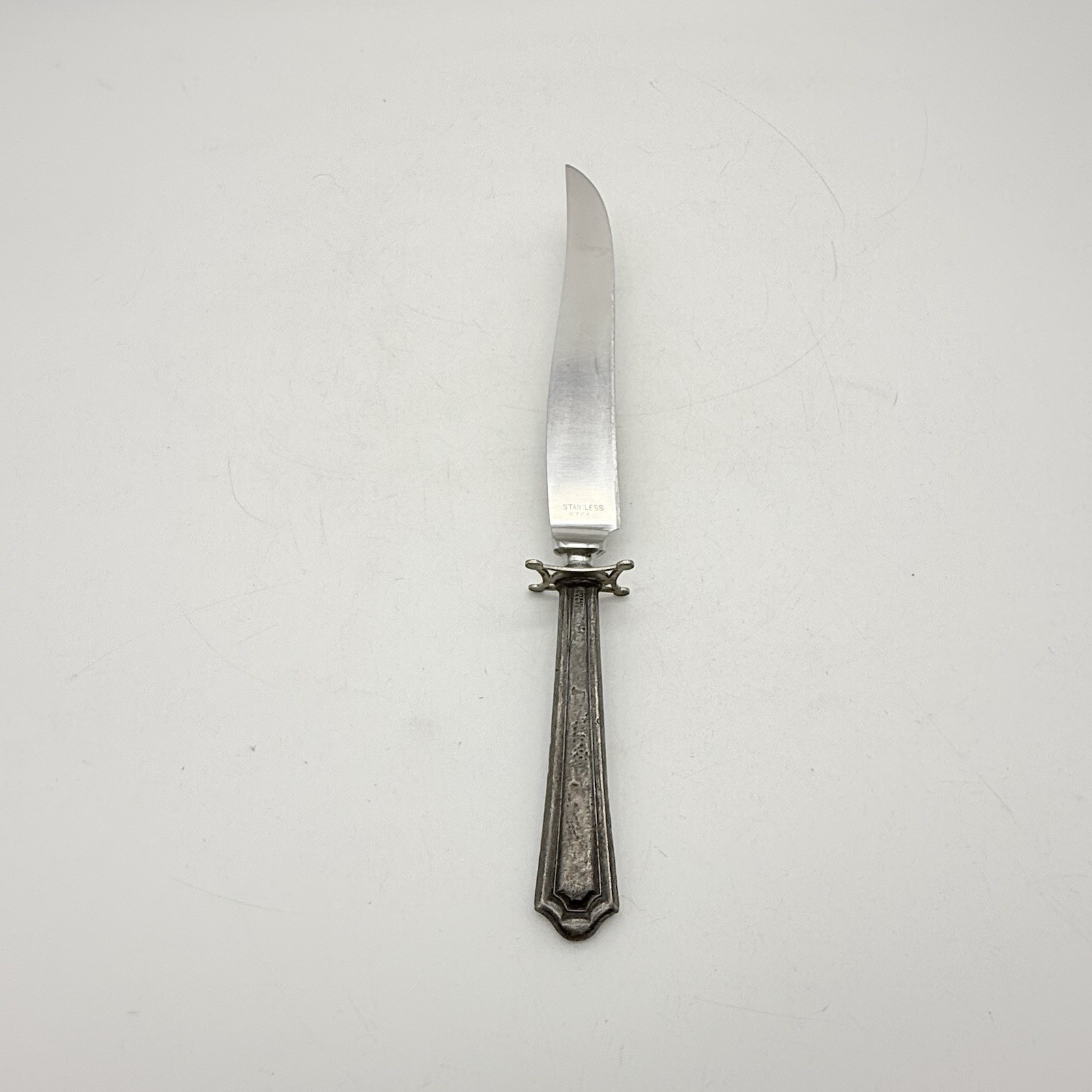 STERLING SILVER MARK on HANDLE ANTIQUE STEAK KNIFE