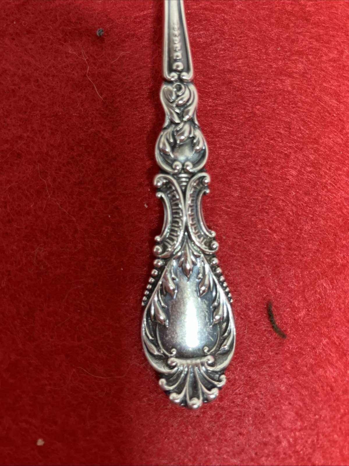 Sterling Silver, Small sugar Serving Spoon may be Gorham “Strasbourg”￼