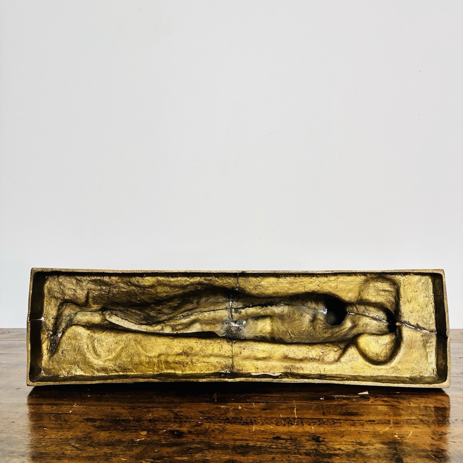 Large Reclining Buddha Statue in Solid Bronze – 51 cm – Lost Wax Cast