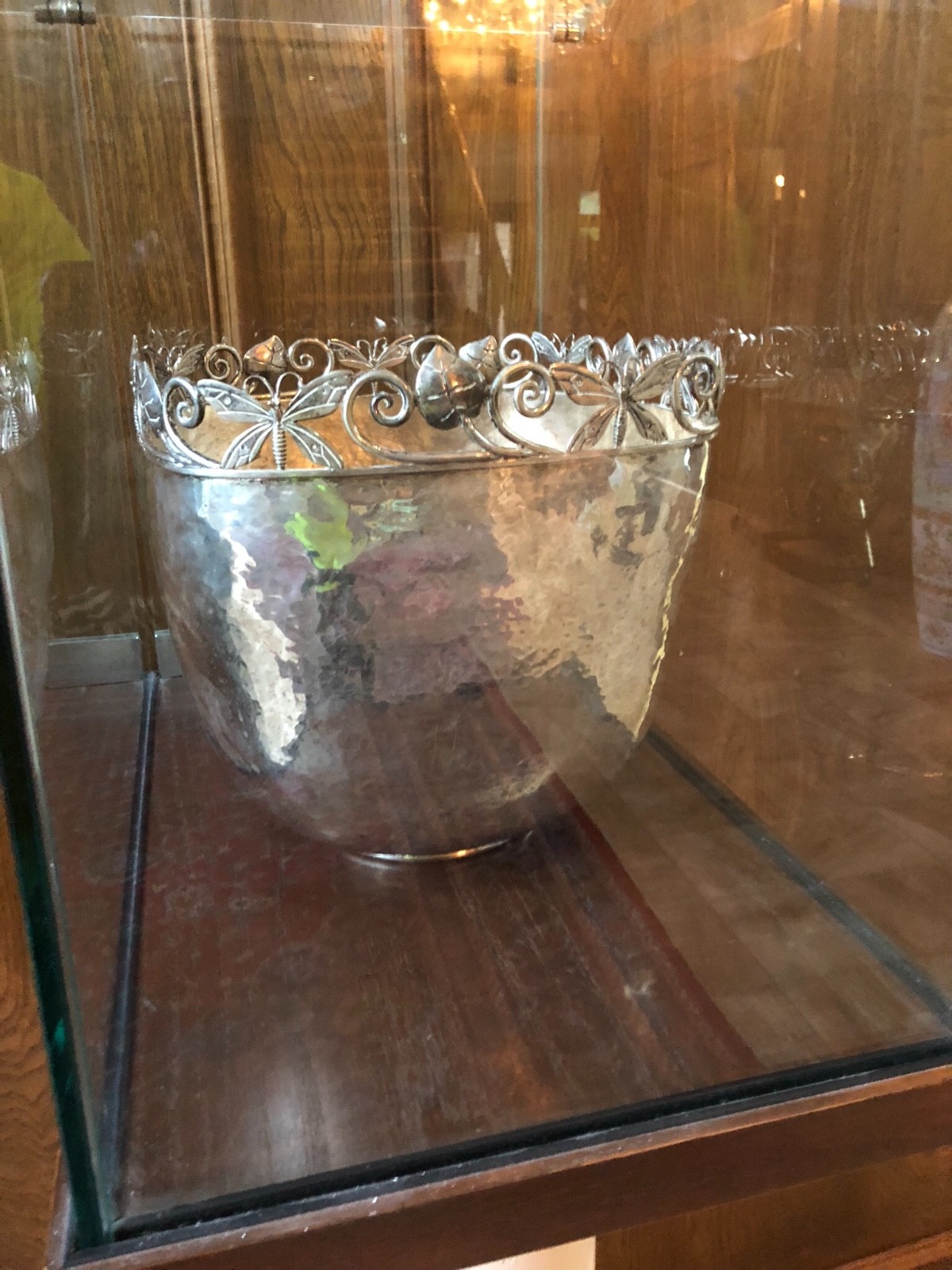 Emilia Castillo LARGE Silver Plated Butterfly Ice Bucket / Vase – Mexico