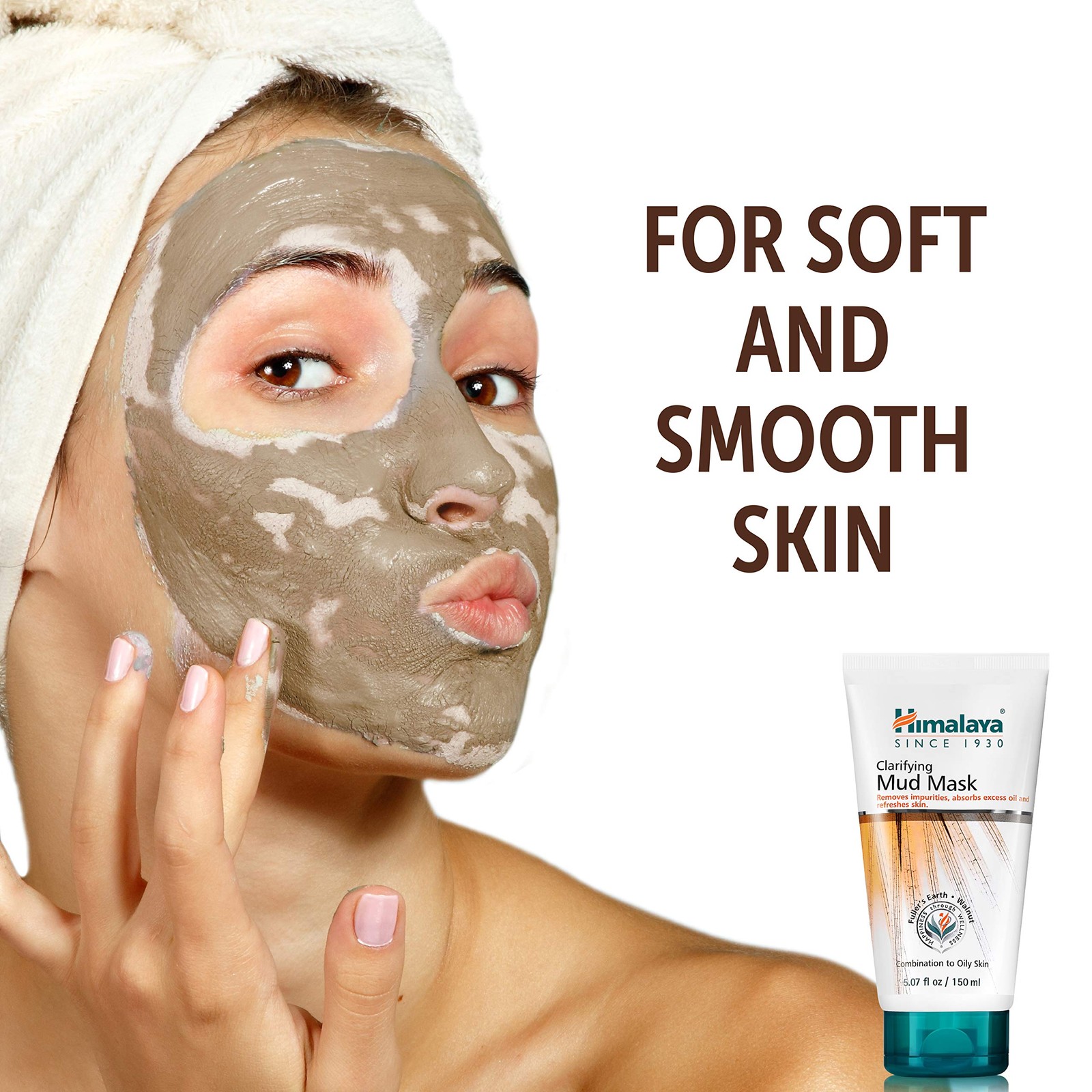 Himalaya Clarifying Mud Mask for Purifying & Deep Cleaning, to Hydrate & Rejuven