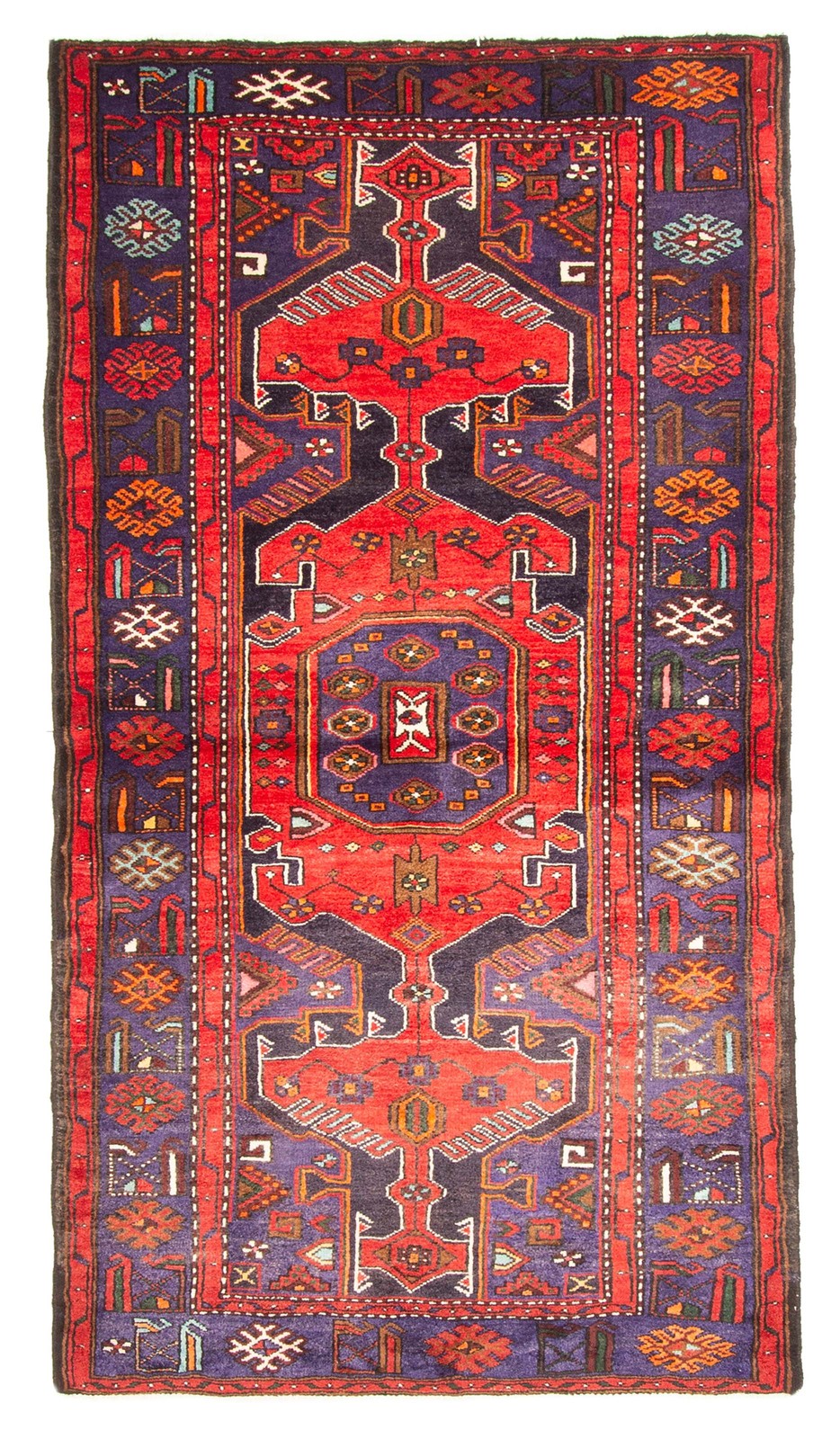 3’8″ x 7’0″ Vintage Hand-knotted Runner Rug Traditional Oriental Wool Carpet