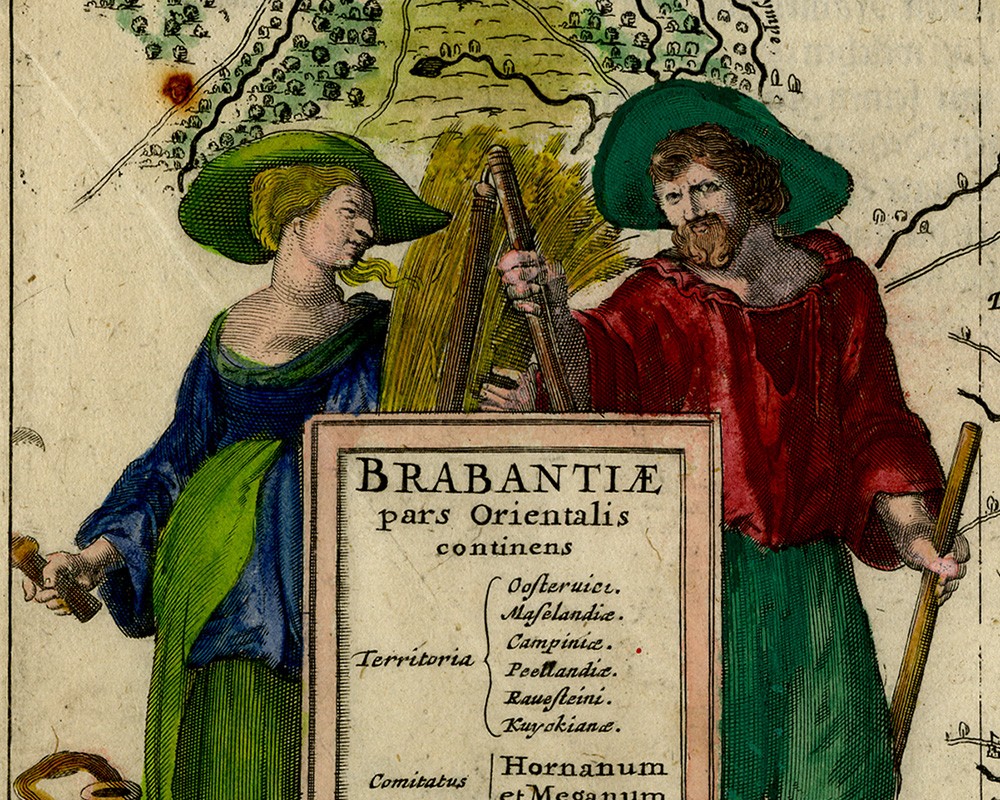 Antique Print-BRABANTIAE PARS ORIENTALIS-BRABANT-Hondius-ca 1629