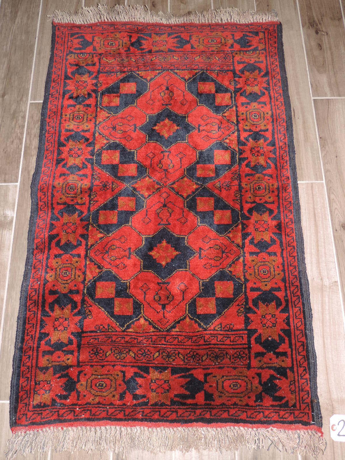 4x3ft. Handmade Khal Muhammidity Wool Rug