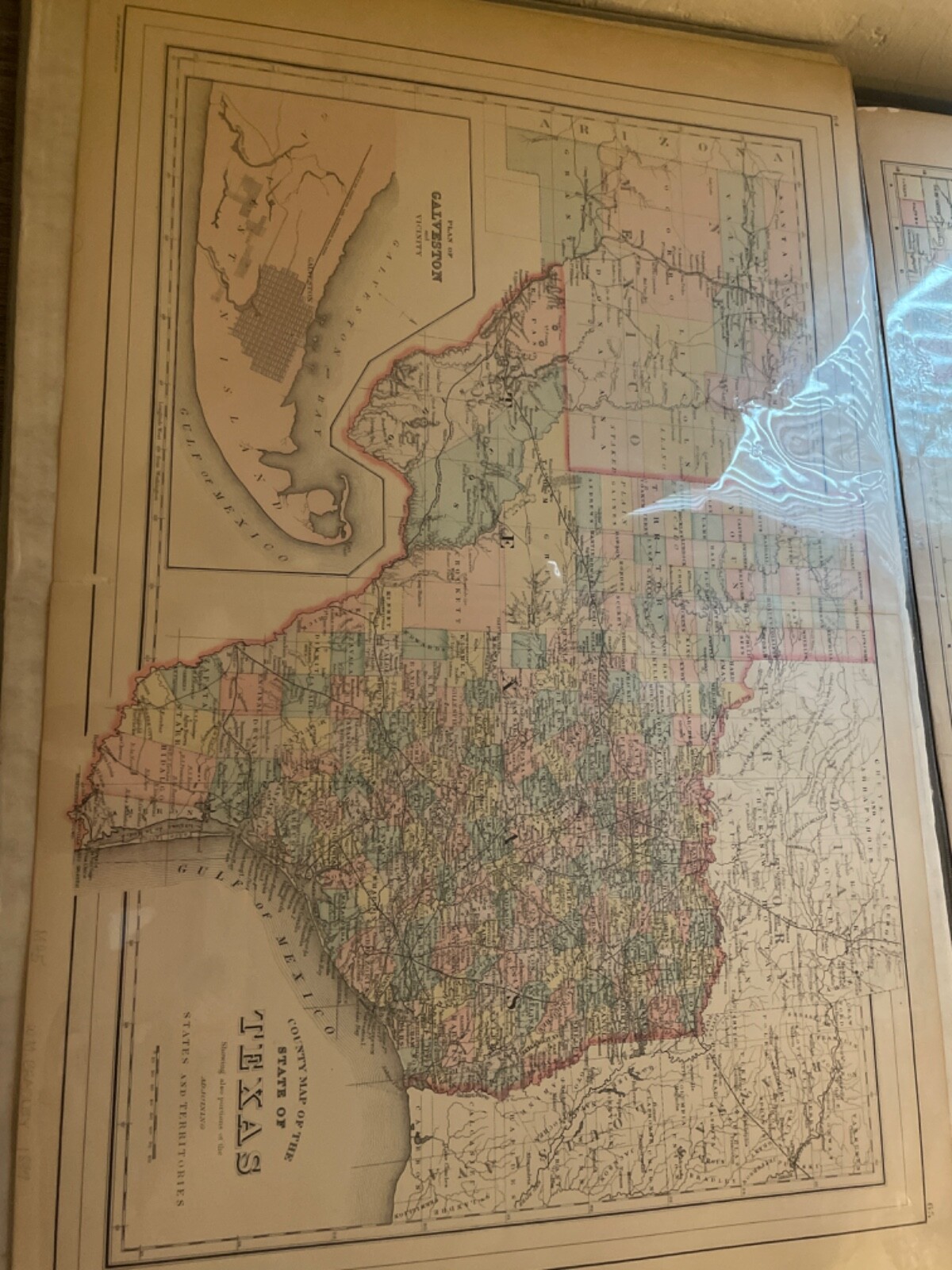 antique maps of texas years 1830-1899