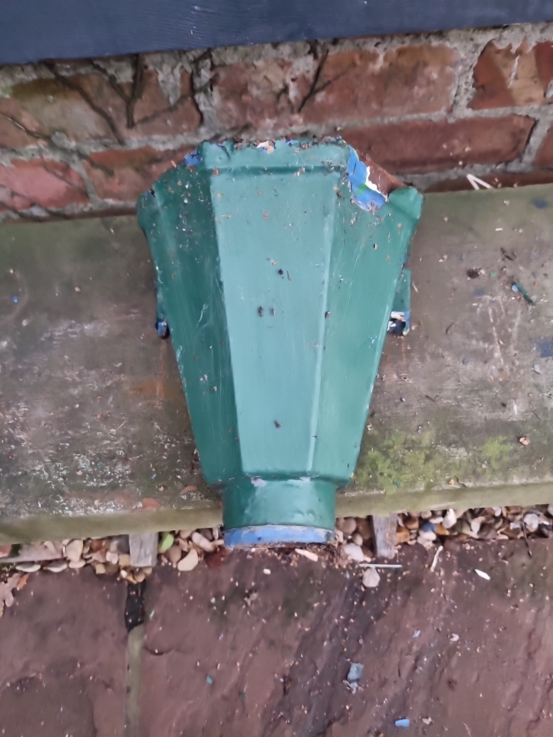 Vintage Reclaimed Cast Iron Rain Hopper garden planter