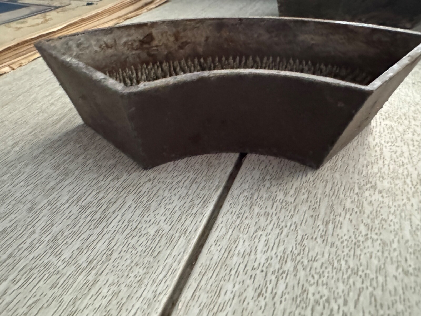 Vintage HEAVY METAL SPIKE Quarter CIRCLE Cup FLOWER FROG