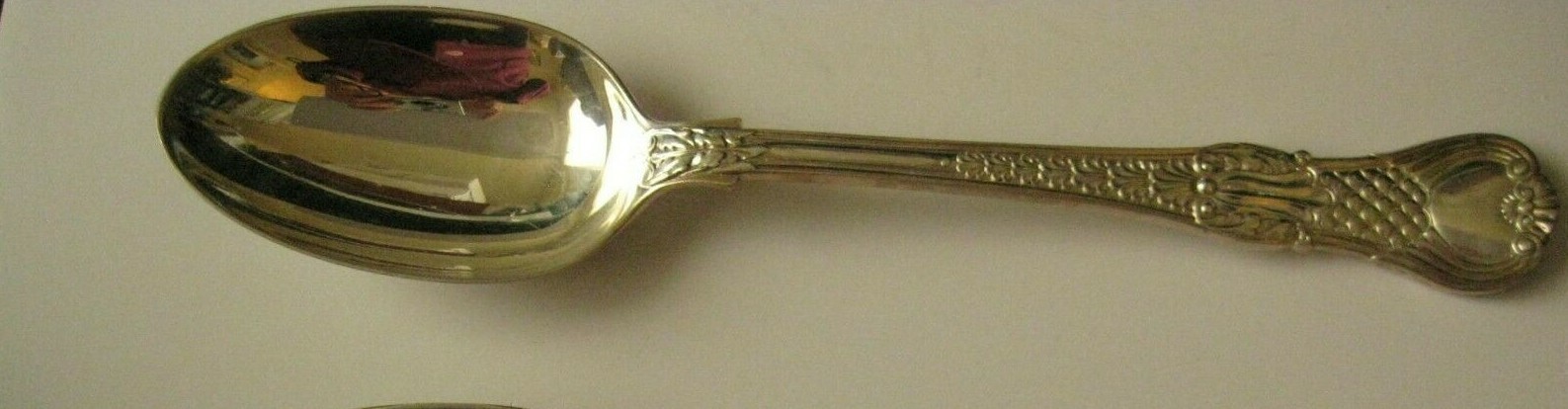Coburg Pattern Sterling Silver Serving Spoon Large Tablespoon C J Vander Vintage