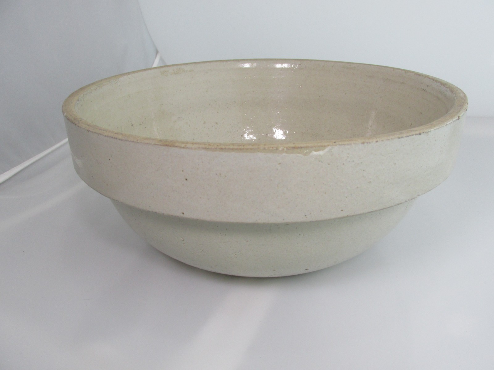 Antique Primitive Red Wing Stoneware Co. Shoulder Mixing Bowl 10 1/2” Farm