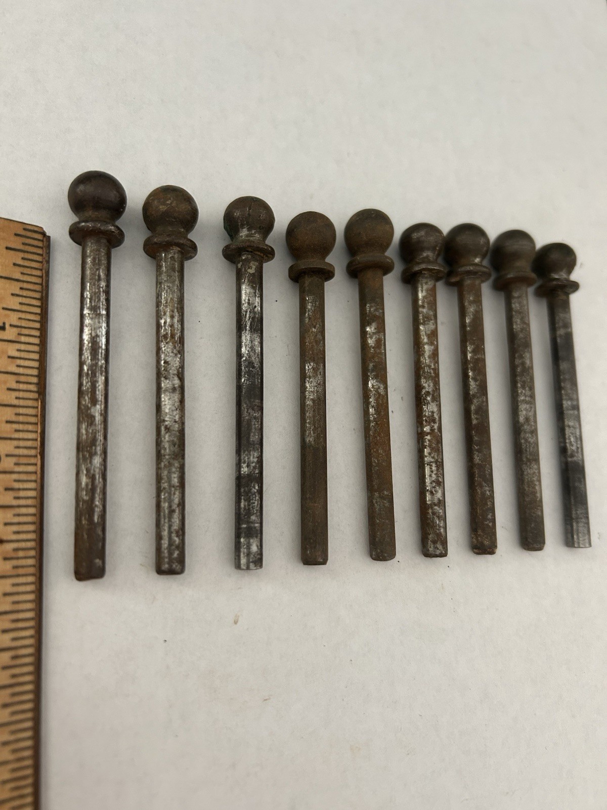 1 of 9 VINTAGE CANNONBALL TOP FINIAL DOOR 2 11/16” HINGE PIN FOR 3” HINGE 15/64”