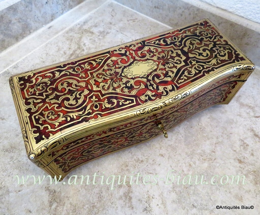 Gloves Box in Boulle marquetry Napoleon III period 19th
