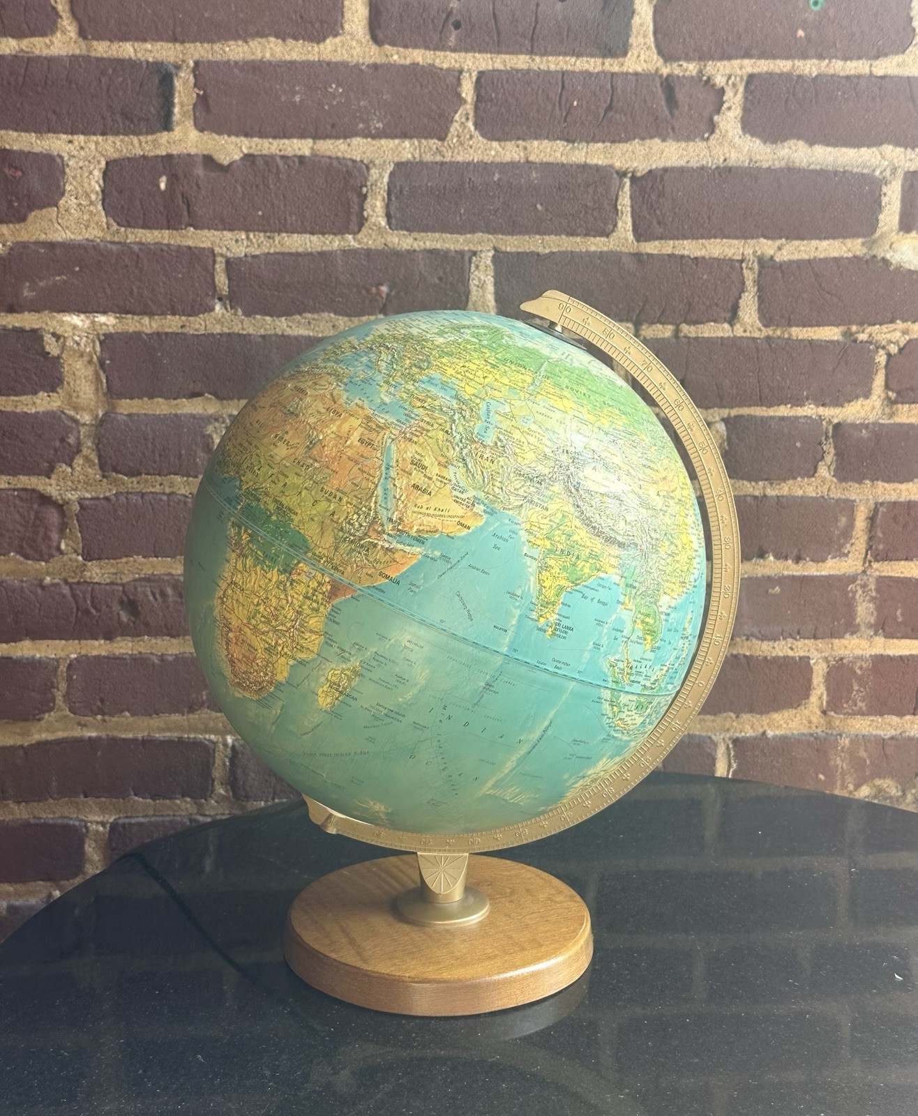 Vintage Replogle World Horizon Series Illuminated Raised Relief 12″ World Globe