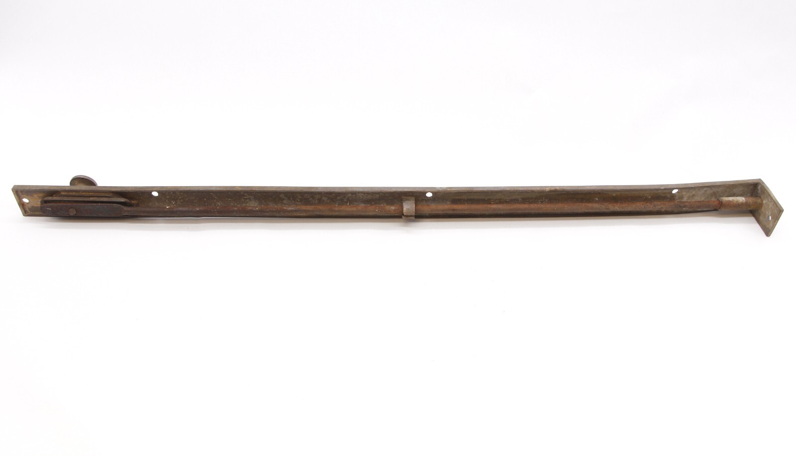 Antique 24 in. Recessed Aesthetic Bronze Floor Door Bolt