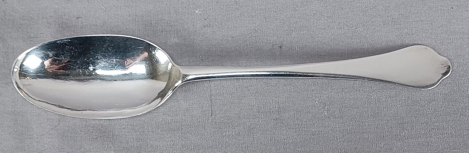 British Georgian Henry Greene London Sterling Silver Trefid Spoon Circa 1708