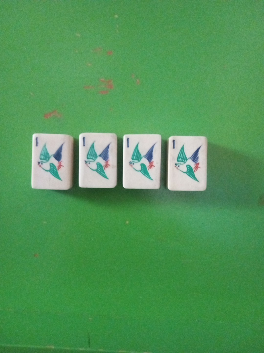 Mah Jong Mahjong Bone Bamboo Dovetail 4qty Free Shipping