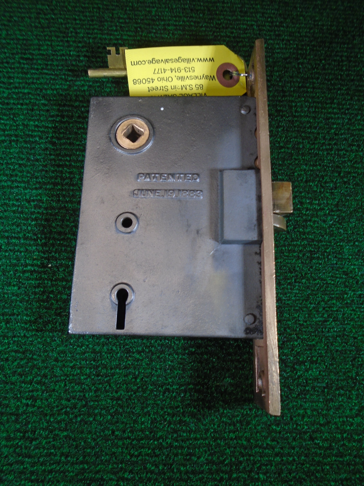 ONE CORBIN CEYLON 1230 1/2 ENTRY MORTISE LOCK w/ BOTH KEYS! (40490)
