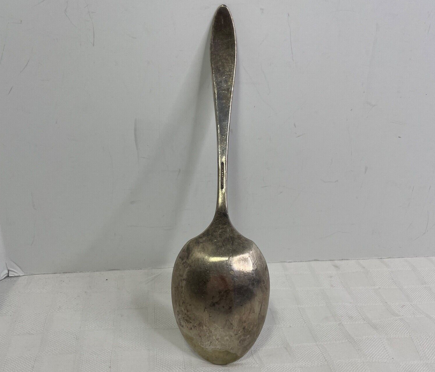 Oneida Community Plate Patrician Pattern Solid Shell Casserole Spoon 9 1/4″