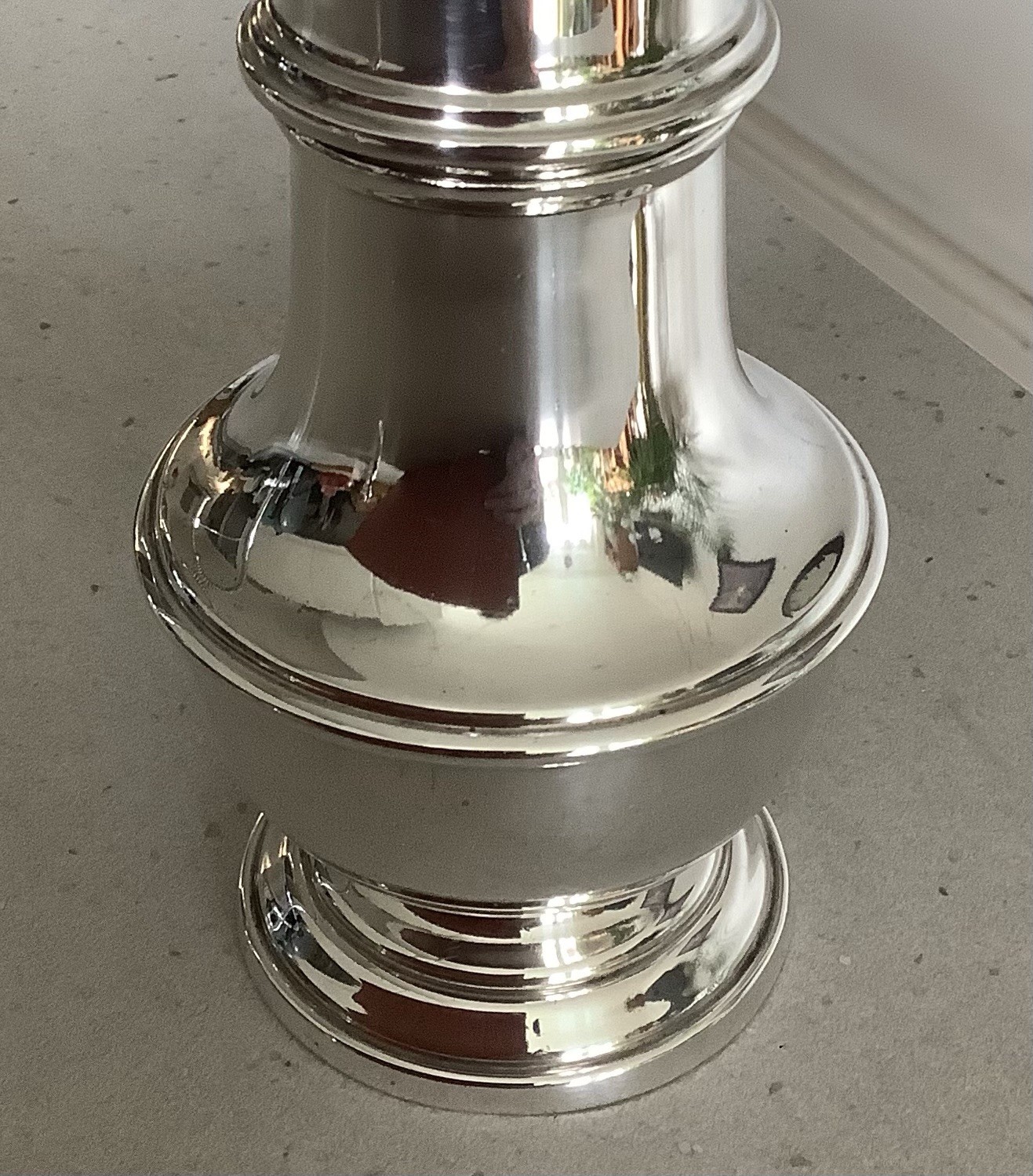 Antique Silver Plated Large Sugar Sifter Shaker. 17cm. Immaculate.