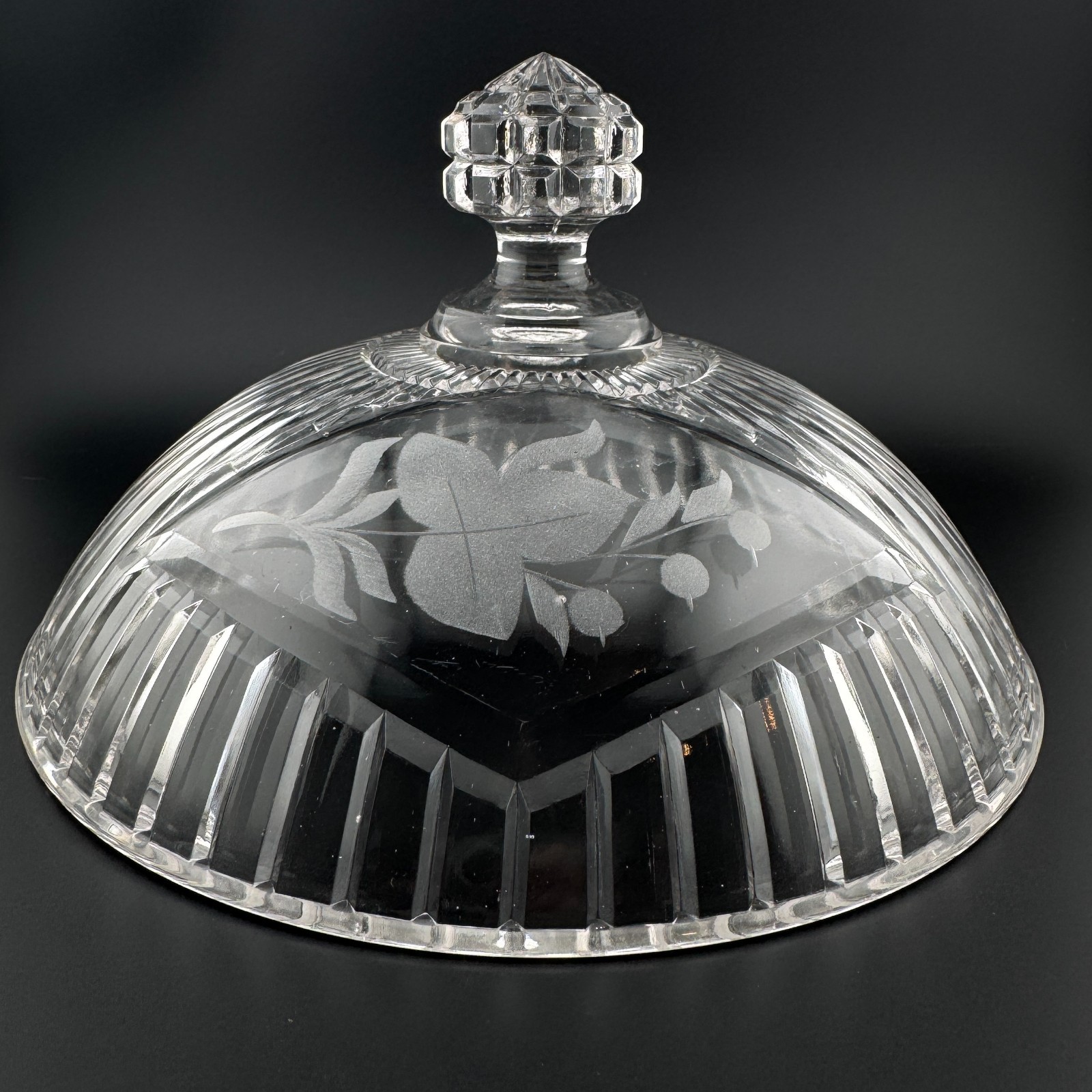 Replacement EAPG Antique Fostoria No. 88 Diamond Mirror Comport Lid 8″D