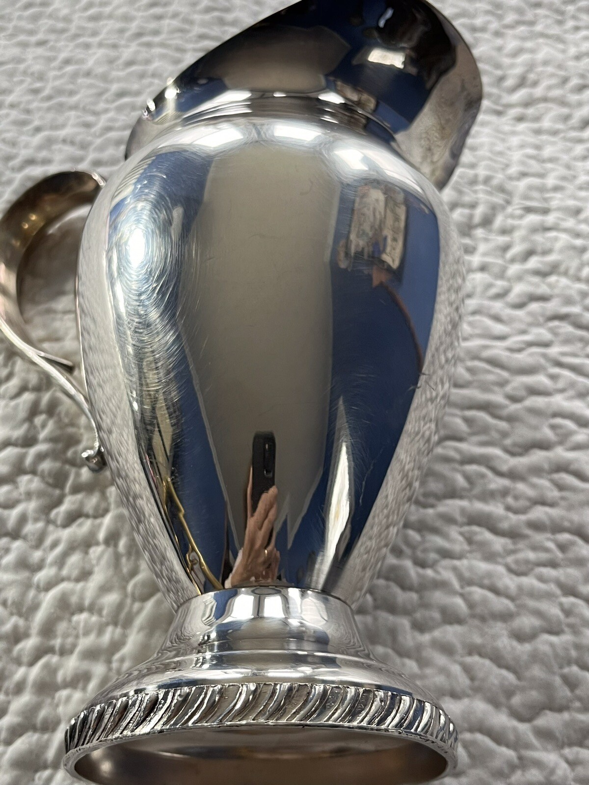 Vintage SHEETS Rockford & S Co 1875 SilverPlate Footed Pitcher Mid Century Mod
