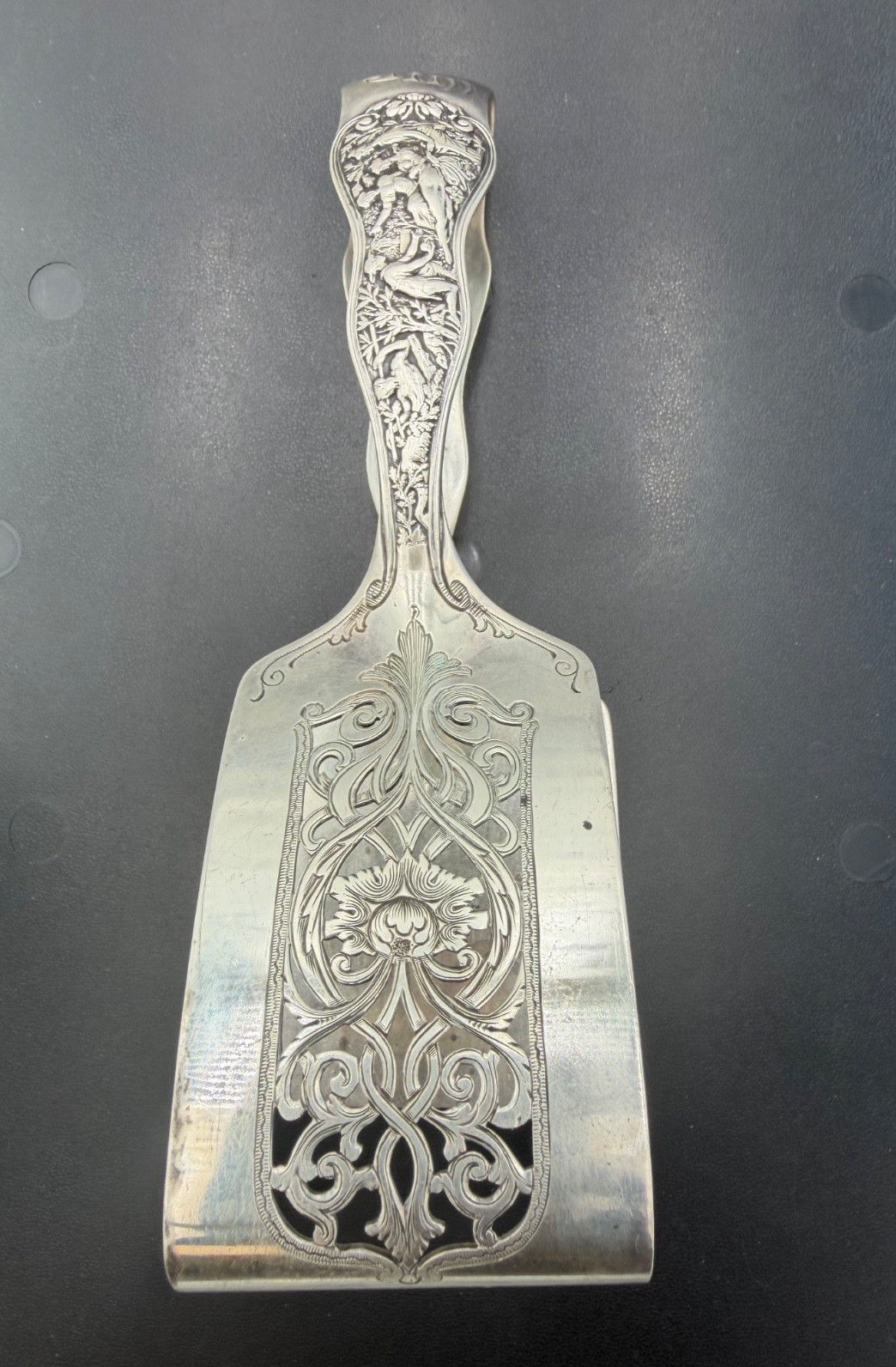 Tiffany and Co. Wave Edge 1878 Asparagus Serving Tong 7.5in.