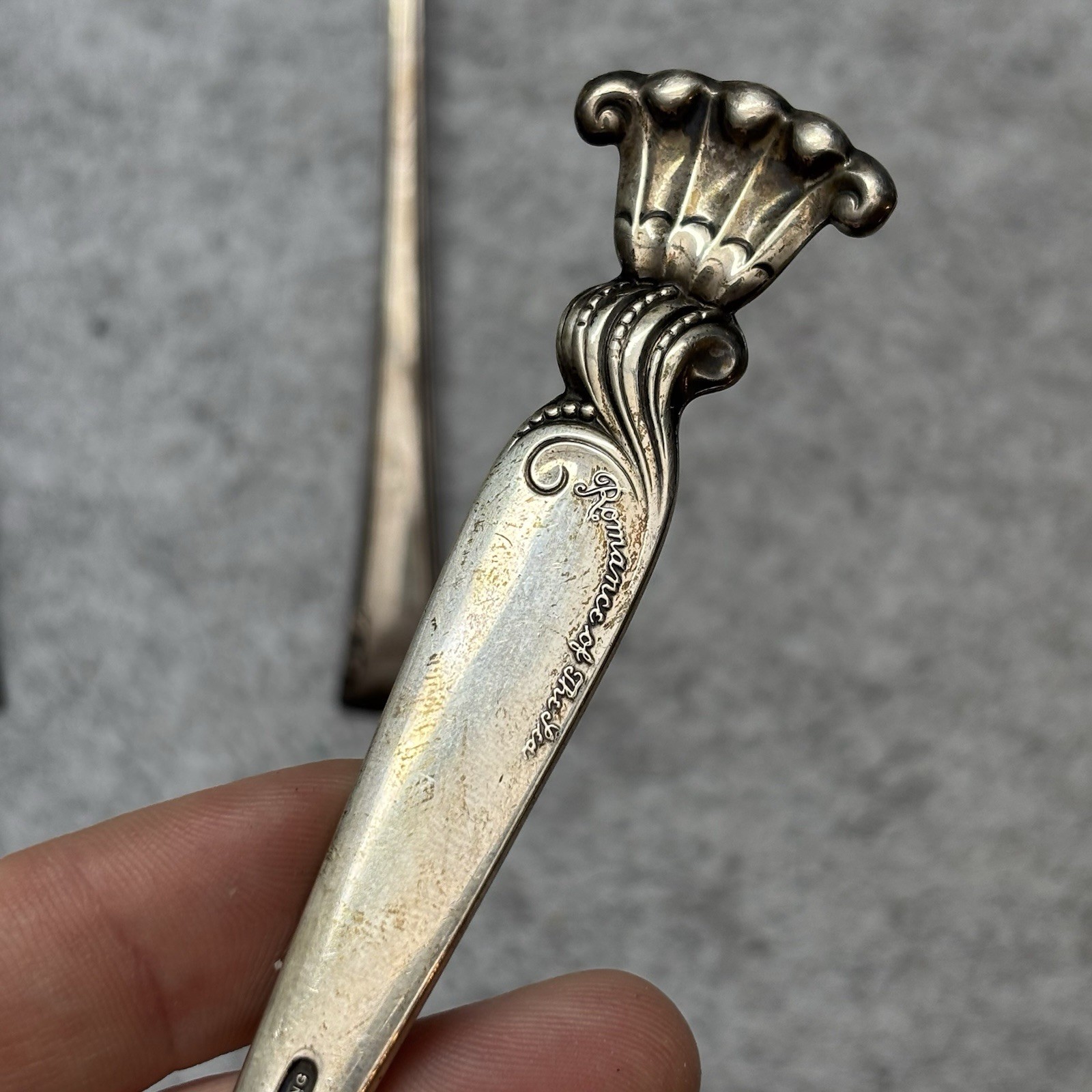 Antique Wallace Sterling Silver Fork & International Spoon Serenity Lot – 217g
