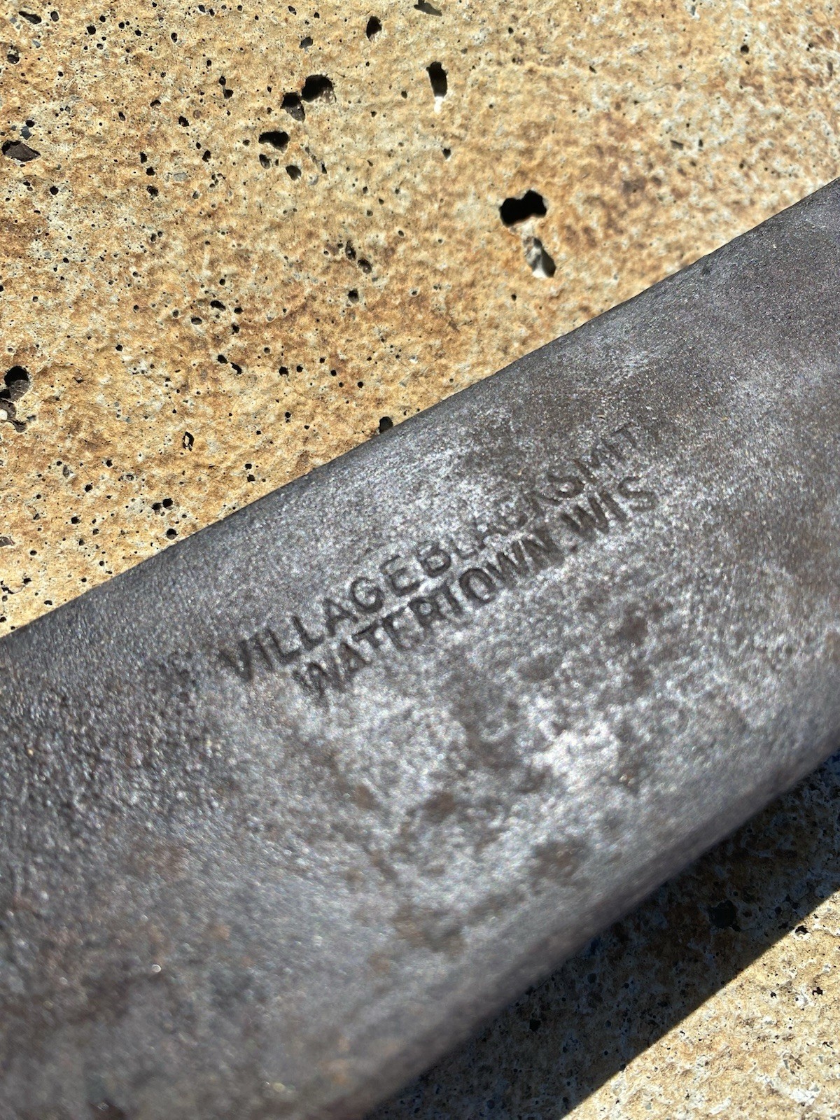 Antique Markeed Village Blacksmith Corn Tobacco Knife Farm Tool 22 1/2” Long