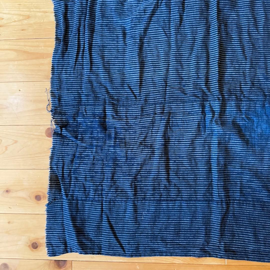 Vintage Japanese Boro Sashiko Patchwork Indigo Cotton Textile 53×31 in