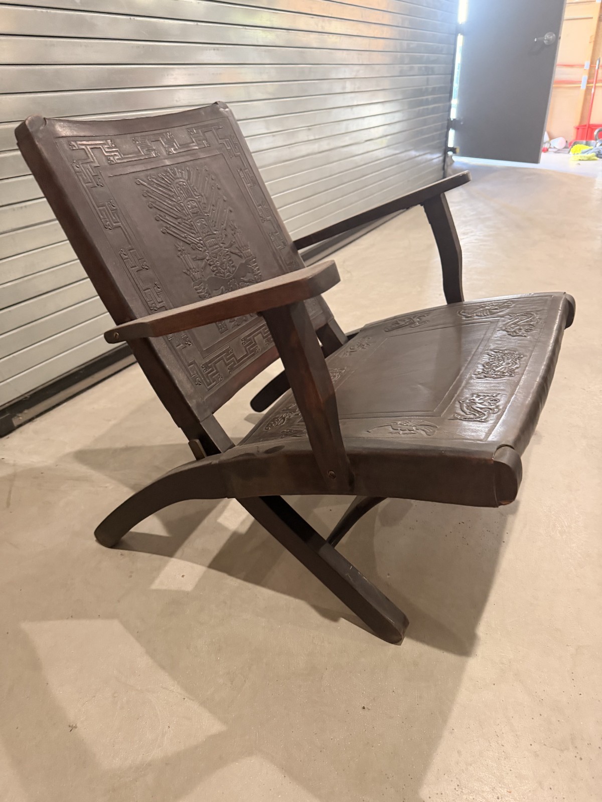 vintage folding lounge chair designed by Angel Pazmino 1960-1970