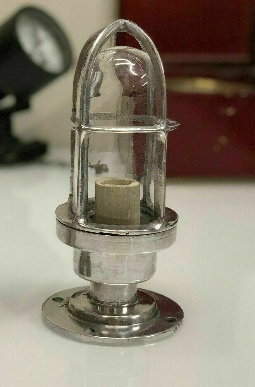 Bulkhead Post Mounted Light Fixture Nautical Style Aluminum New 1 Piece