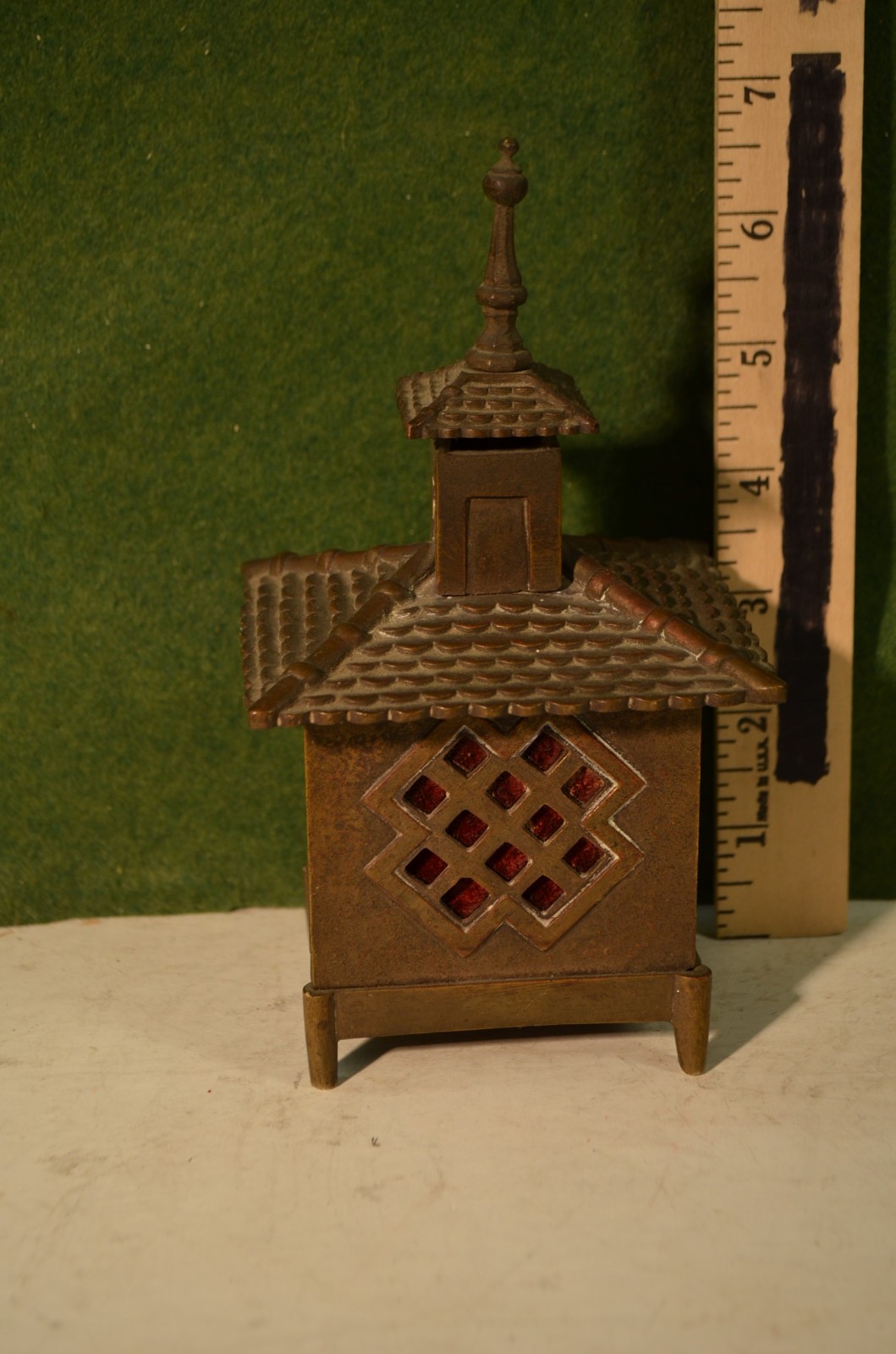 French brass bank, “Caisse”, cast ironstill bank. 1890’s