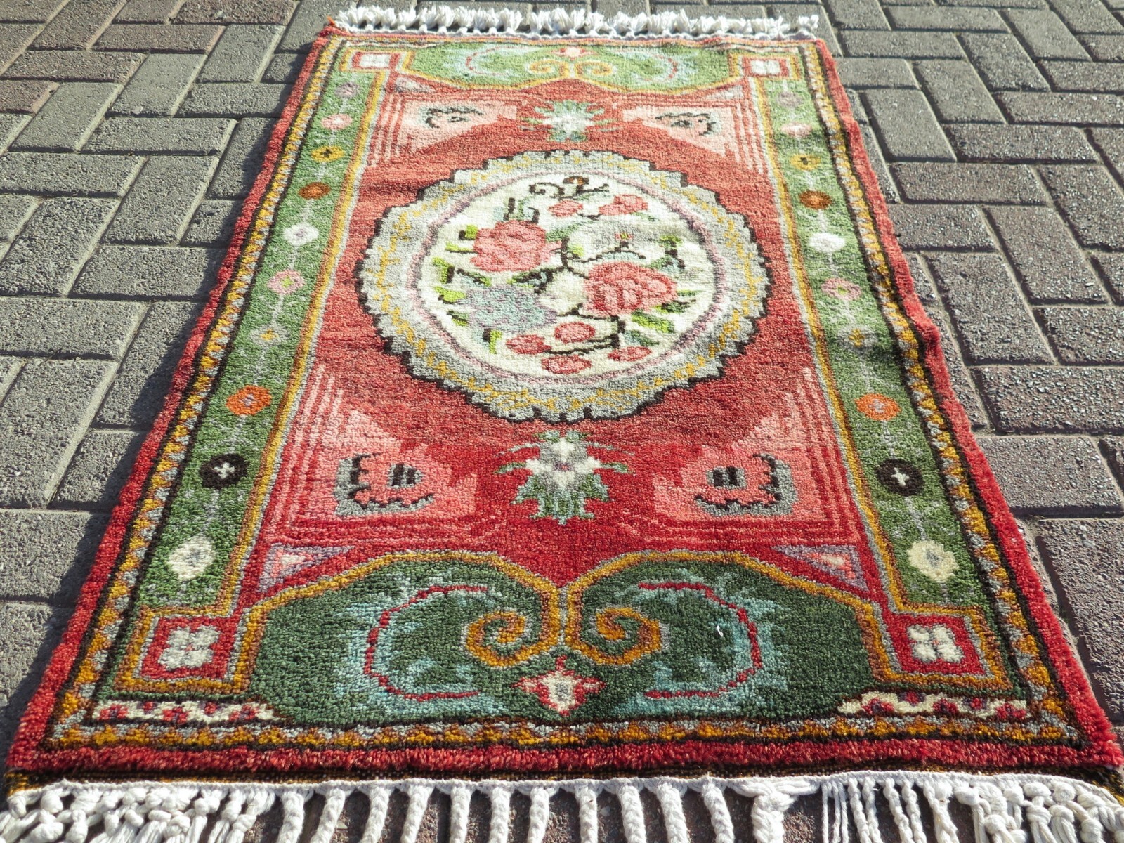 Bedroom Rug, Small Carpet, Wool Rug, Area Rugs, Floral Rug, Handmade Rug 32″x48″