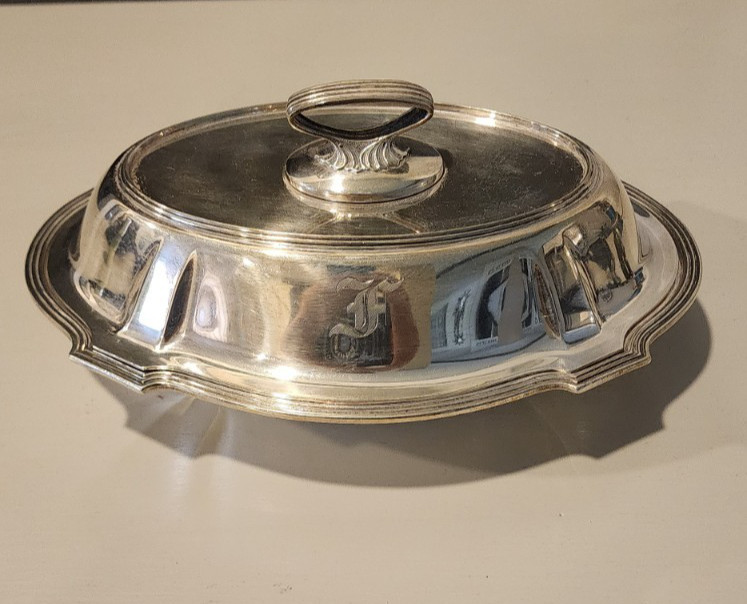 Gorham Sterling Silver Covered Vegetable tureen Plymouth design A2782