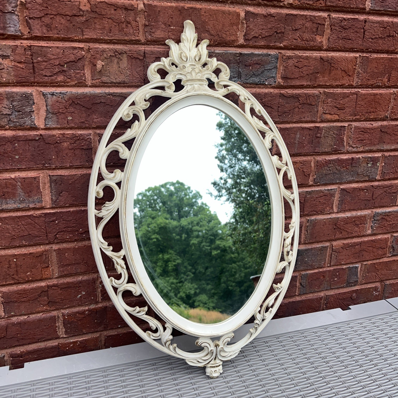 Vintage Large SYROCO Scroll Wall Mirror MCM Gorgeous Find Hollywood Regency 4312