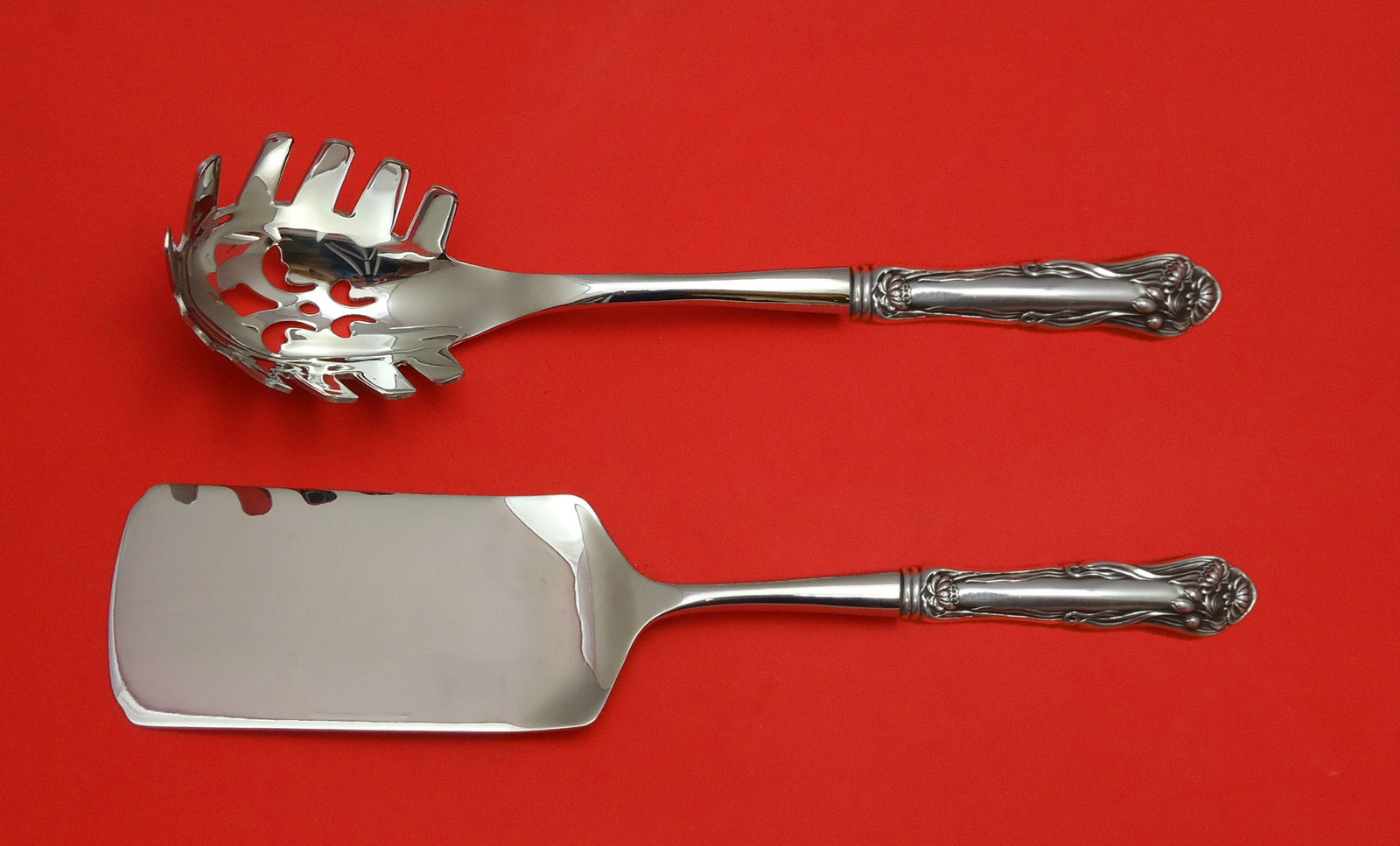 Nenuphar by American Plate Silverplate HHWS Italian Set 2pc Custom Made
