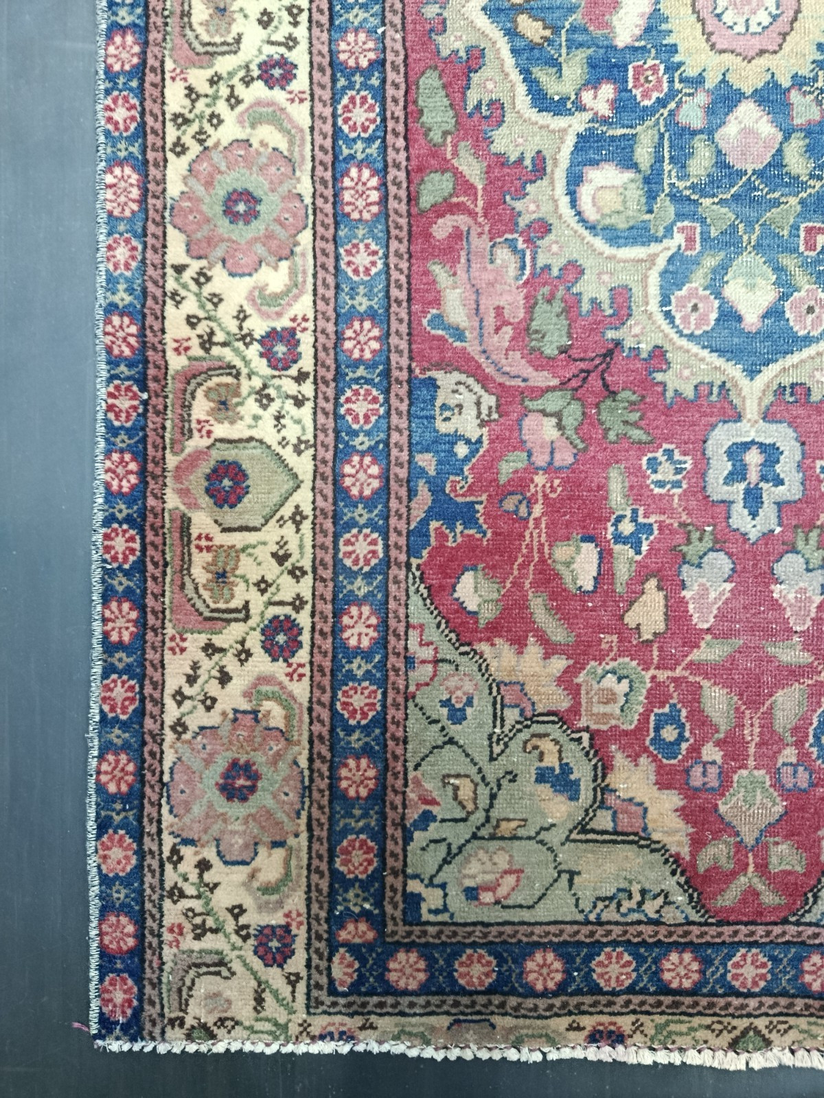 Red Antique Handmade Medallion Runner, 2.7×5.8ft, Vintage Oriental Entryway Rug,