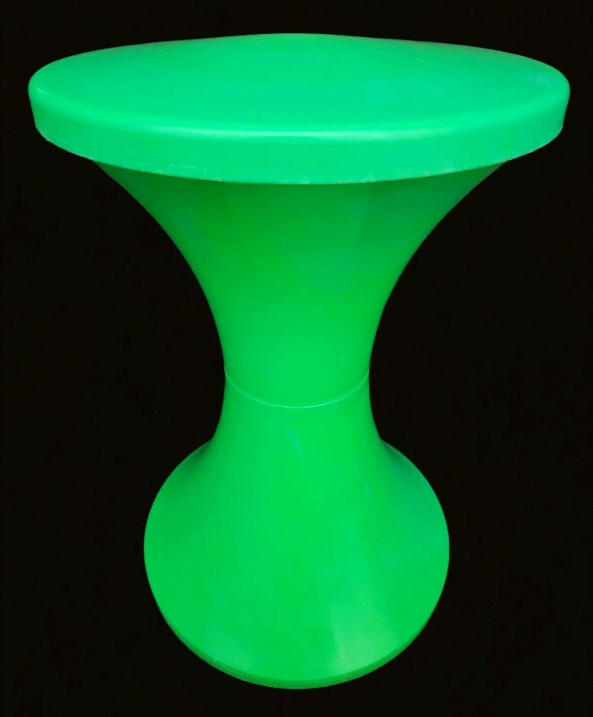 Vintage MCM Stamp Nurieux France Henry Massonnet Green Plastic Tam Tam Pop Stool