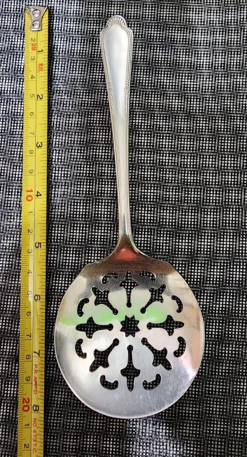 ✅️ WM ROGERS ART DECO c1934 LAUREL AKA HELENE PTRN SILVERPLATED TOMATO SERVER🍅