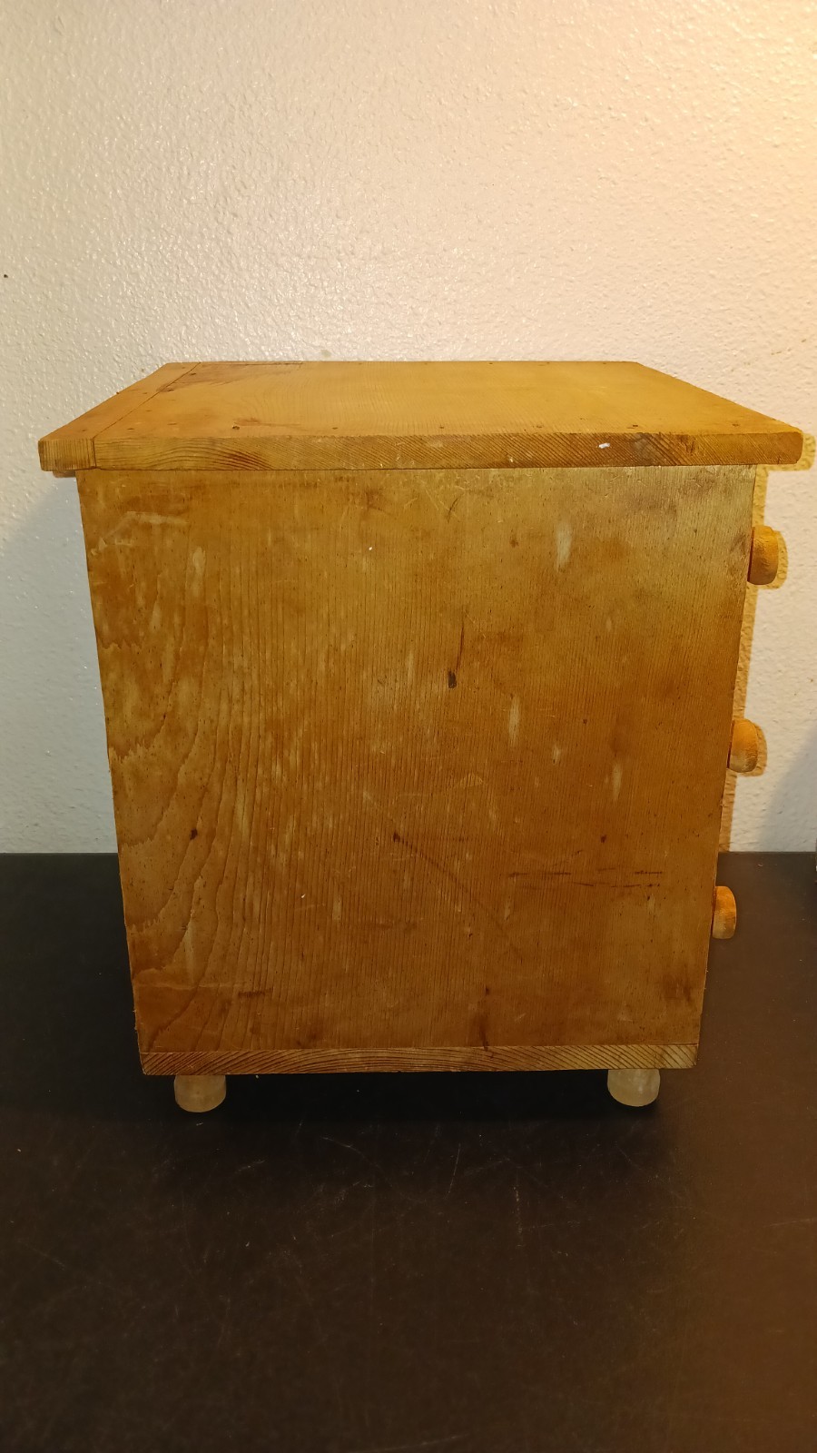 Handmade Three Drawer Cabinet Tool Storage Tabletop Apothecary Chest 14″