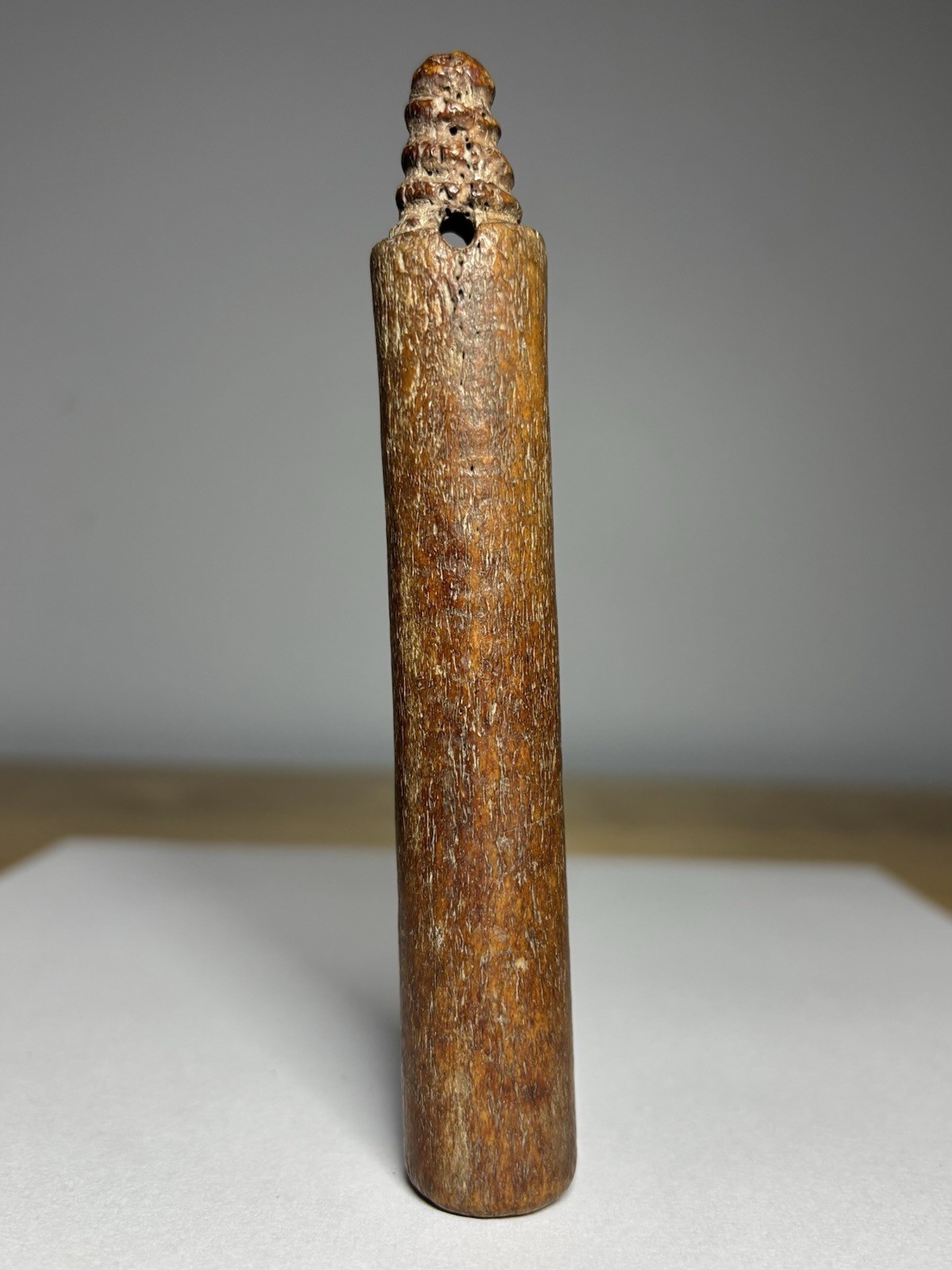 Old Antique Hand-Carved Bone or Antler Tool Piece – Inuit Arctic / Northern